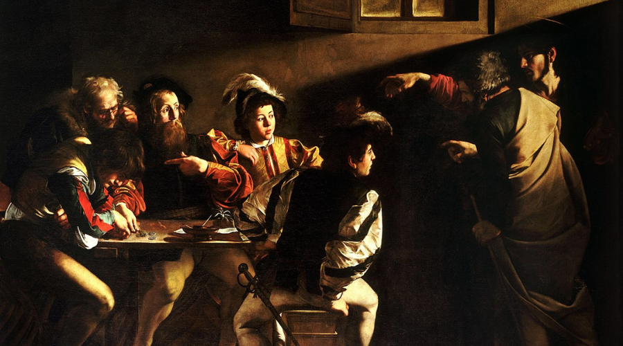 caravaggio calling of saint matthew painting