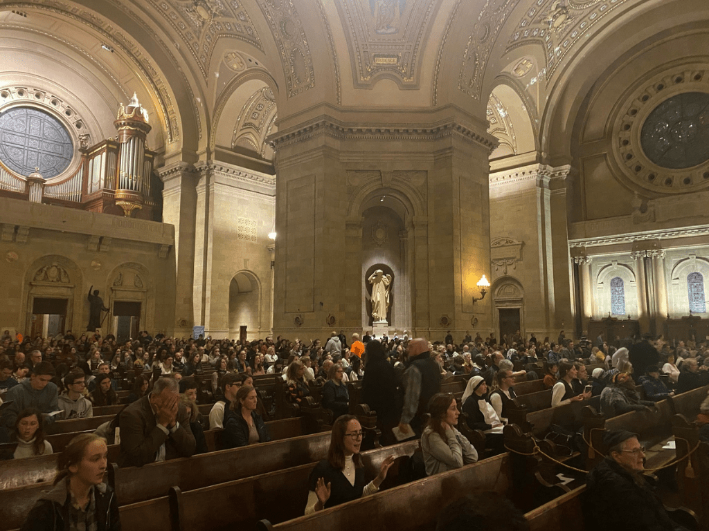 Young adults gather for Cor Jesu at the Cathedral of Saint Paul