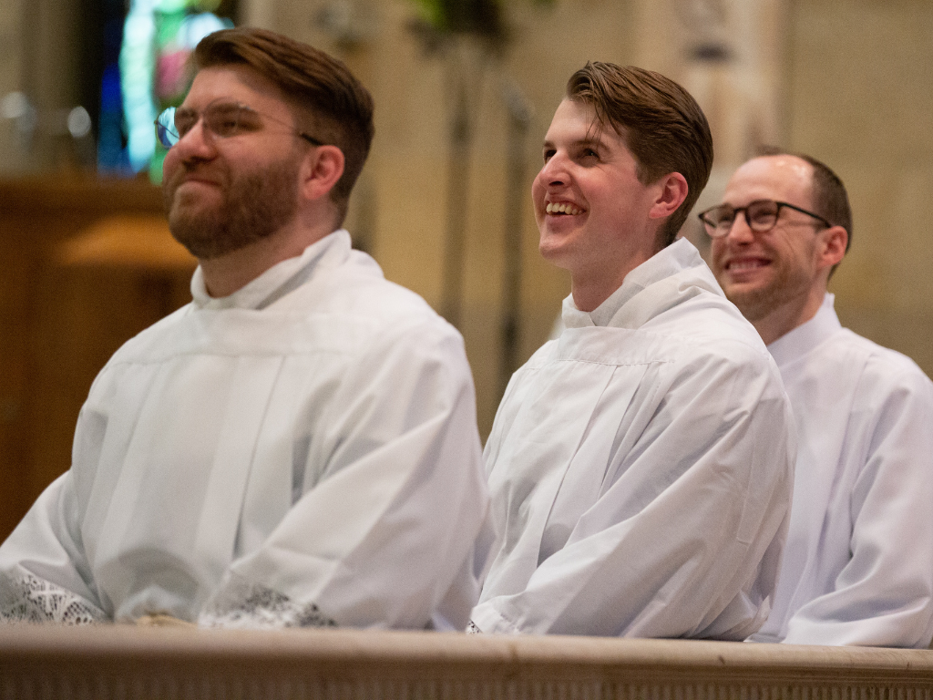 Three Saint Paul Seminarians eager to learn