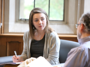 catechetical institute student studying