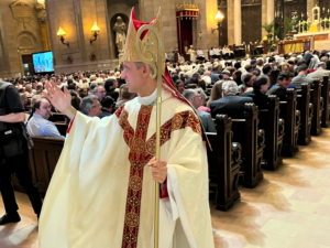 bishop izen saint paul seminary alum at episcopal ordination cathedral of saint paul