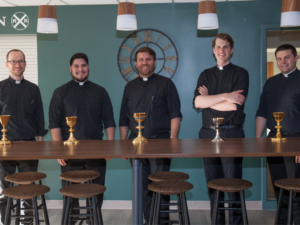 saint paul seminarians class of 2023 priests with chalices