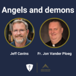 jeff cavins father vander ploeg angels demons graphic