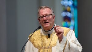 bishop robert barron preaching at saint paul seminary