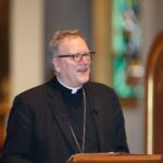 bishop robert barron speaking at saint paul seminary