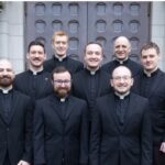 fr ryan sustacek and classmates