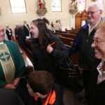 fr martin siebenaler celebrates the 60th anniversary of his ordination with friends and family