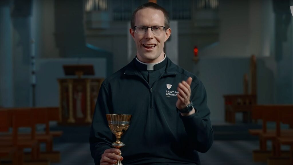 saint paul seminary seminarian sharing a chalice story