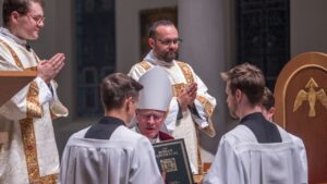 bishop austin vetter institutes lectors at saint paul seminary