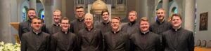 Group of seminarians standing together and smiling