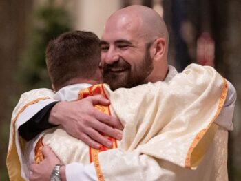 deacon nick vance embraces his father deacon chris vance